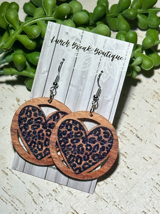 Hearts in wood