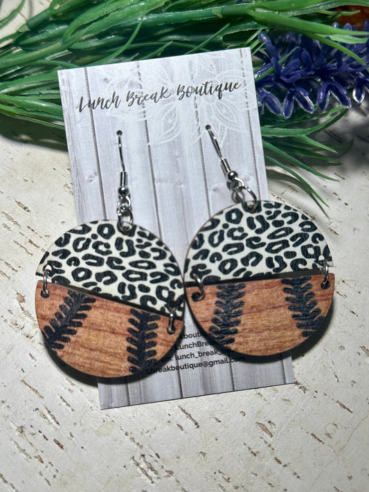 Animal print baseball