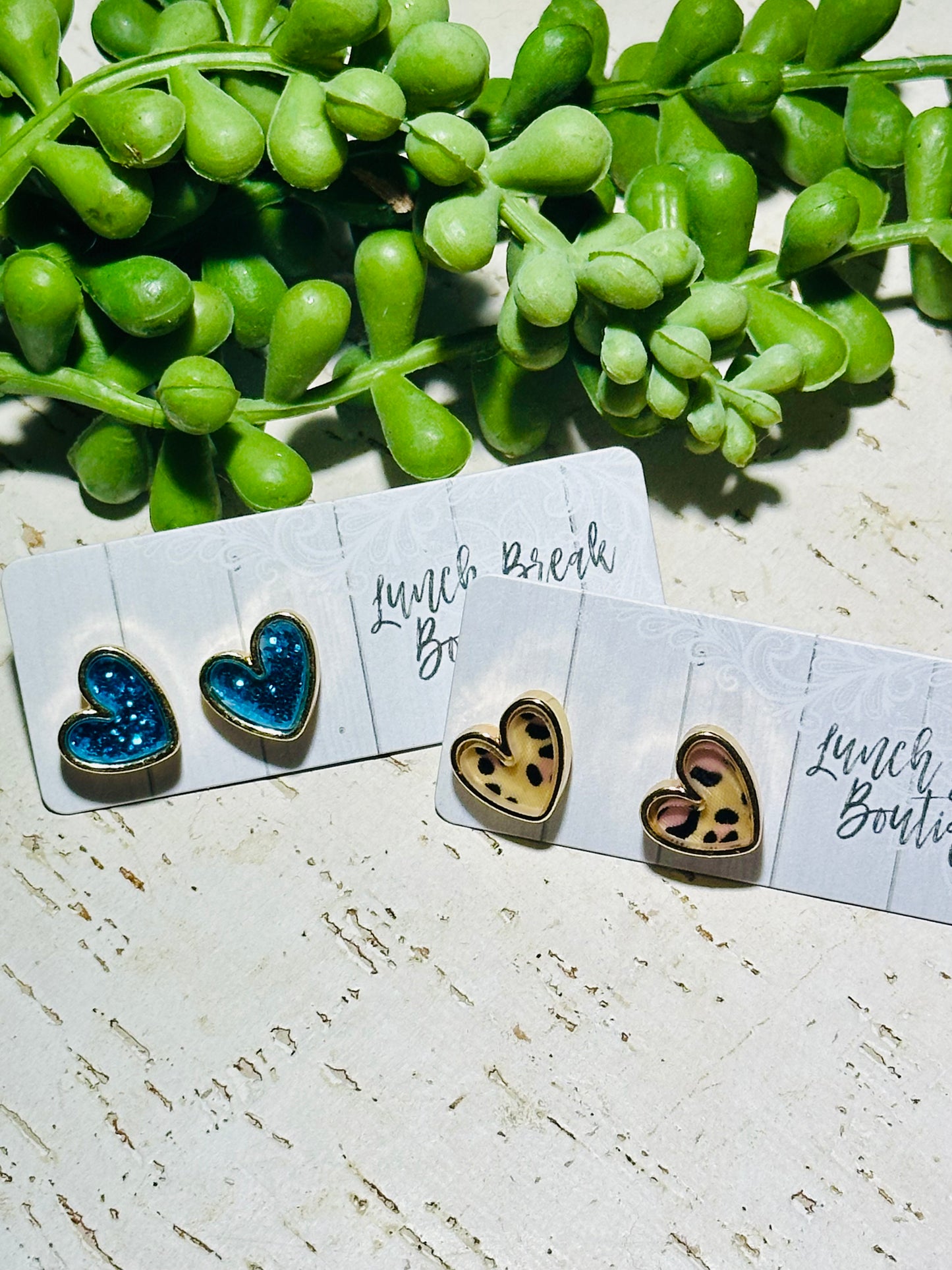 Heart studs