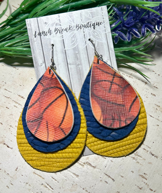 Triple layer Basketball Teardrops